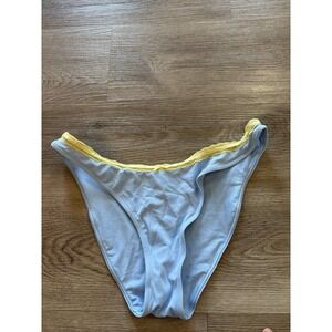 New! Pink by Frankies‎ Bikini Women's Golden Hour Bikini Bottom Blue Size Med